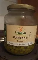 Mängden socker i Petits pois