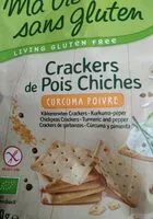 Mängden socker i Crackers de pois chiches curcuma poivre