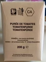 Mängden socker i Purée de tomates