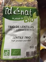 Mängden socker i Trio de lentilles bio
