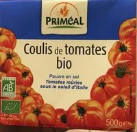 Mängden socker i COULIS DE TOMATES BIO