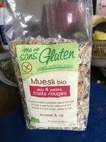 Mängden socker i Muesli 4 Petits Fruits Rouges Bio - 375 G - Ma Vie Sans Gluten