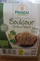 Mängden socker i Boulgour ortie et fenouil