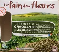 Mängden socker i Tartine bio craquantes aux lentilles vertes sans gluten