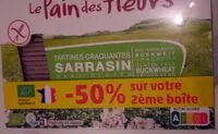 Mängden socker i Tartines craquantes sarrasin