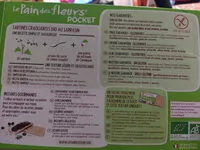 Mängden socker i tartines bio craquantes au sarrasin sans gluten