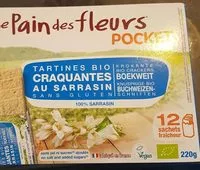 Mängden socker i Tartines Bio Craquantes au Sarrasin Sans Gluten