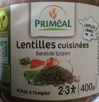 Mängden socker i Lentilles cuisinées