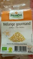Mängden socker i Mélange gourmand Quinoa/Pois chiches