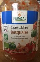Mängden socker i Sauce cuisinée basquaise