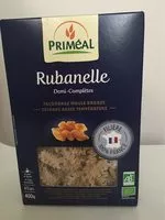 Mängden socker i Primeal Organic Rubanelle Pasta 40Og