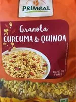Mängden socker i Granola curcuma & quinoa
