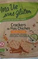 Mängden socker i Crackers de pois chiches "curcuma poivre"