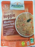Mängden socker i Risotto de quinoa Real au potimarron