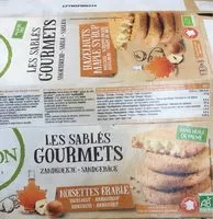 Mängden socker i Les sables gourmets