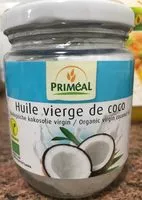 Mängden socker i Huile vierge de coco