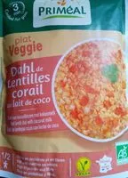 Mängden socker i Dahl de lentilles corail au lait de coco