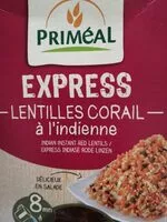 Mängden socker i Express-Lentilles corail à l'indienne