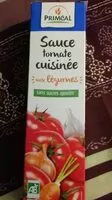 Mängden socker i Sauce tomate cuisinée aux légumes