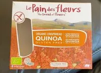 Mängden socker i Organic Crispbread Quinoa Gluten Free