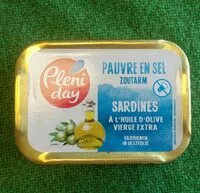 Mängden socker i Sardine à l'huile d'olive vierge extra