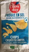 Mängden socker i Chips croustillantes