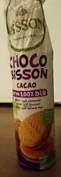 Mängden socker i Choco bisson - Biscuits au blé avec fourrage au cacao