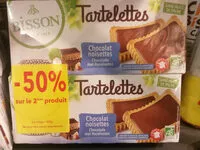 Mängden socker i Tartelettes Chocolat Noisettes