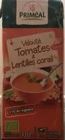 Mängden socker i Velouté tomates & lentilles corail
