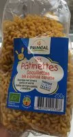 Mängden socker i Les Pâtinettes coquillettes blé & quinoa carotte