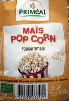 Mängden socker i Maïs Pop Corn Bio - 500G - Priméal