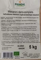 Mängden socker i Macaroni demi-complets