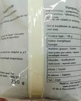 Mängden socker i Graines de Courge