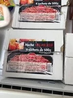 Mängden socker i Haché 100% pur boeuf