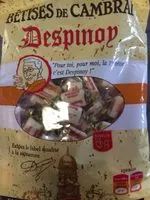 Mängden socker i Bêtises de Cambrai