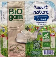 Mängden socker i Yaourts Nature au Lait Partiellement Ecrémé des Fermes Bio de Lorraine
