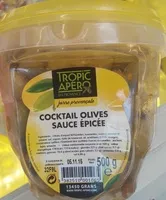 Mängden socker i Cocktail olives sauce épicée