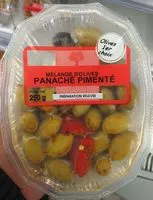 Mängden socker i Mélange d'olives - Panaché Pimenté