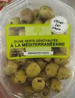 Mängden socker i Olive Verte Dénoyautée à la Méditerranéenne