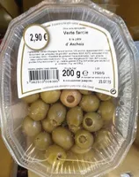 Mängden socker i Verte farcie à la pâte d'anchois