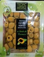 Mängden socker i Olives vertes dénoyautées à l'huile de tournesol