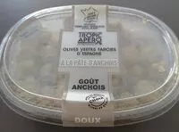 Mängden socker i Olives vertes farcies d'Espagne à la pâte d'anchois