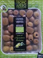Mängden socker i Olives vertes dénoyautées Bio