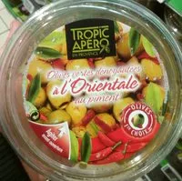 Mängden socker i Olives vertes dénoyautées à l'orientale au piment