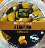 Mängden socker i Olives vertes farcies à l'amande craquante