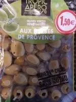 Mängden socker i Olives vertes denoyautees aux herbes de Provence