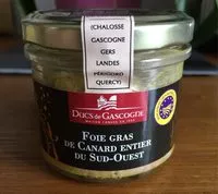 Mängden socker i Foie gras de cabard entier du dud ouest