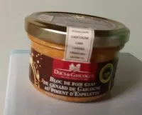 Mängden socker i Bloc de foie gras de Gascogne au piment d'Espelette