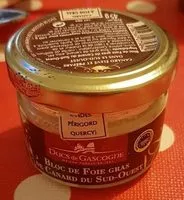 Mängden socker i Bloc de foie gras de canard du Sud-Ouest