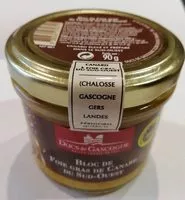 Mängden socker i Bloc de foie gras de canard du Sud ouest